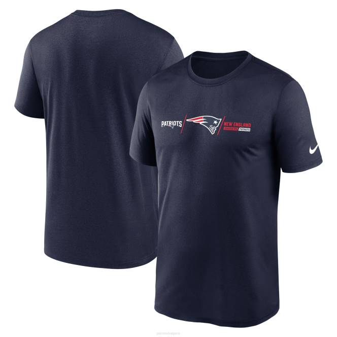 облекло Patriots Jersey тениска nike blue horizontal lockup legend мъже T8TH1876