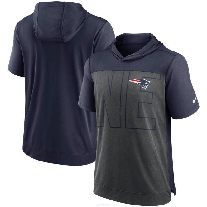 облекло Patriots Jersey тениска nike heated charcoal/navy performance hoodie мъже T8TH2005