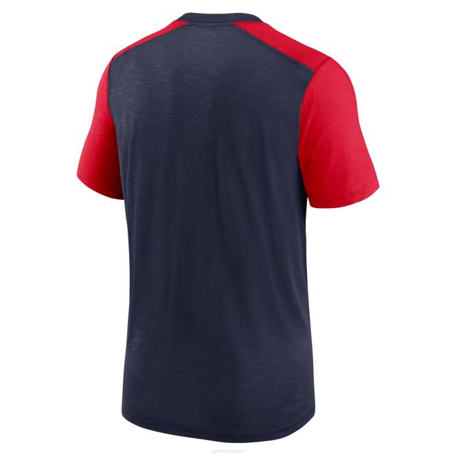 облекло Patriots Jersey Тениска с име на отбора nike heathered navy/heathered red color block мъже T8TH1983