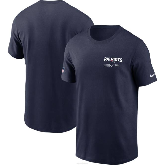 облекло Patriots Jersey nike тениска с тъмно синя странична инфографика lockup performance t-shirt мъже T8TH1959