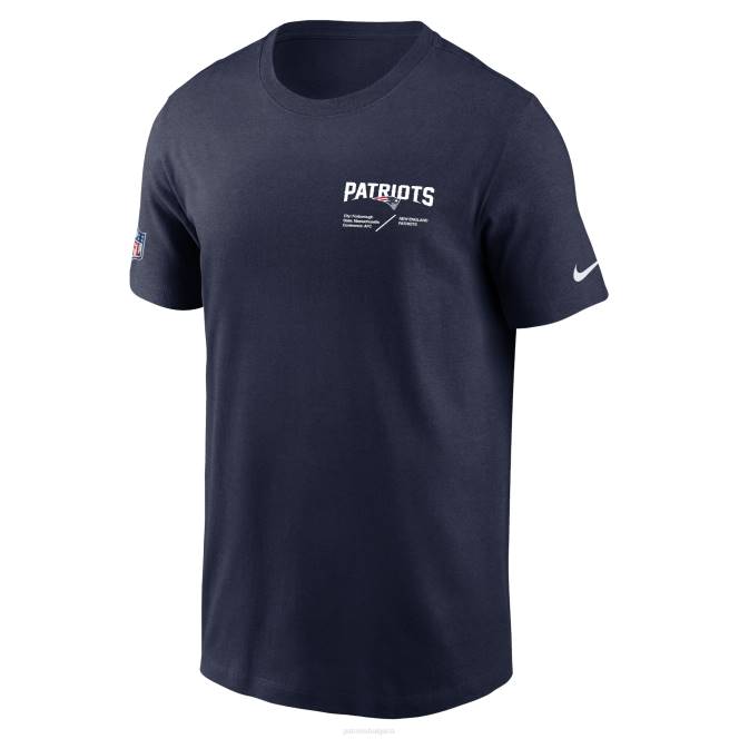 облекло Patriots Jersey nike тениска с тъмно синя странична инфографика lockup performance t-shirt мъже T8TH1959