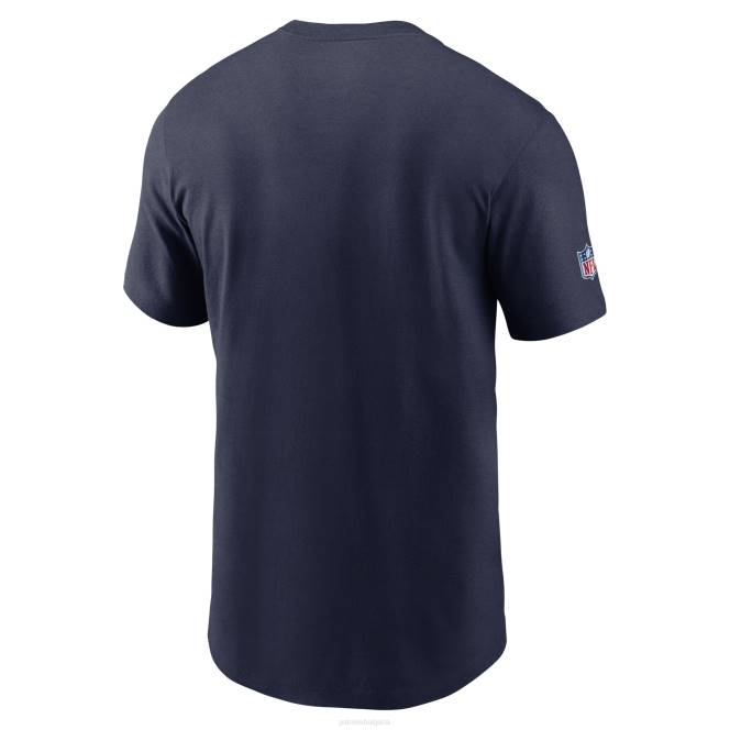 облекло Patriots Jersey nike тениска с тъмно синя странична инфографика lockup performance t-shirt мъже T8TH1959
