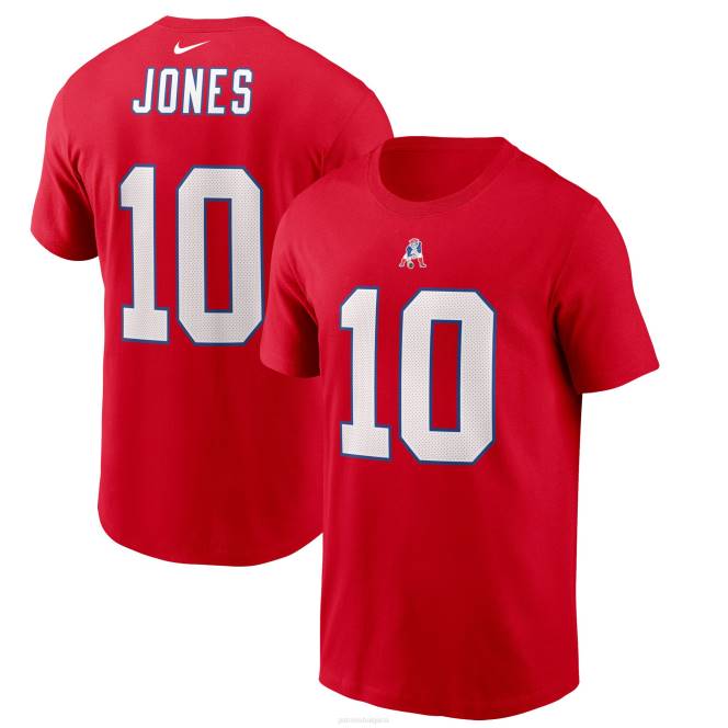 облекло Patriots Jersey nike mac jones червена тениска с име и номер на алтернативен играч мъже T8TH1863