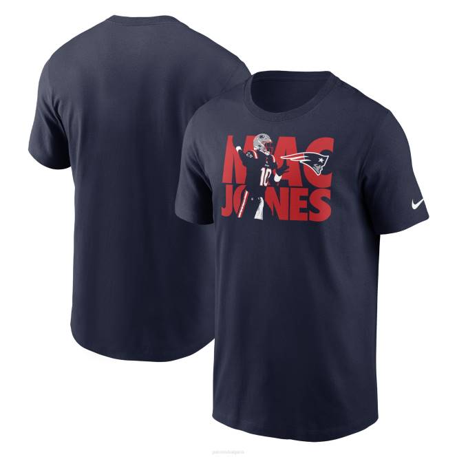 облекло Patriots Jersey nike mac jones navy player тениска с графики мъже T8TH1972