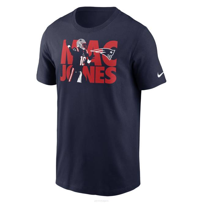 облекло Patriots Jersey nike mac jones navy player тениска с графики мъже T8TH1972