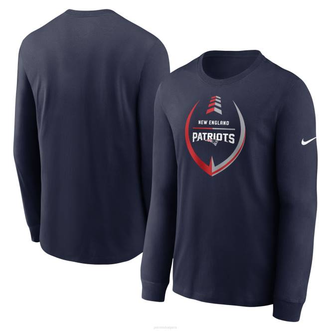 облекло Patriots Jersey тениска с дълъг ръкав nike navy icon legend мъже T8TH1945