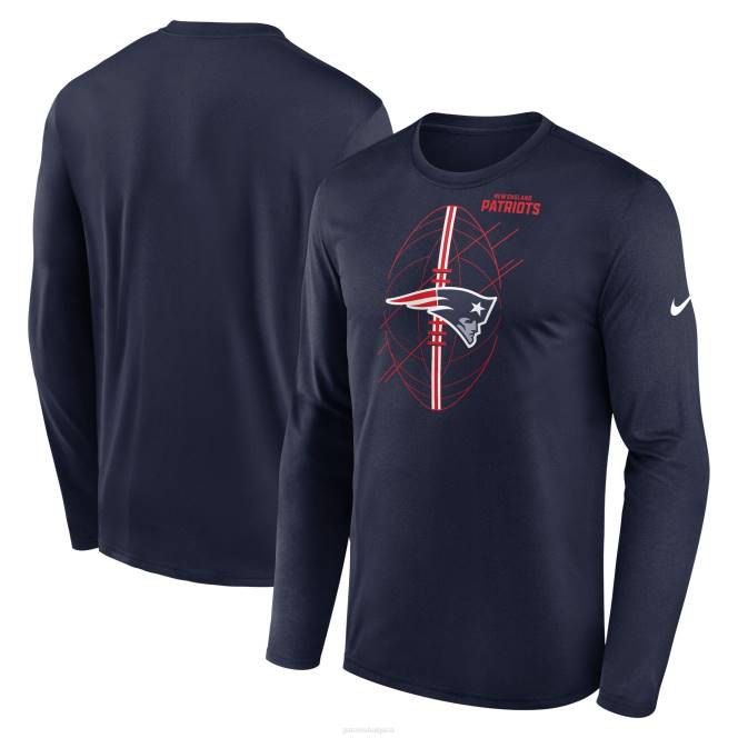 облекло Patriots Jersey тениска с дълъг ръкав nike navy legend icon мъже T8TH1859