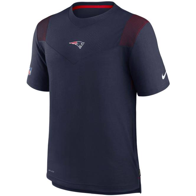 облекло Patriots Jersey тениска nike navy sideline player uv performance t-shirt мъже T8TH2013