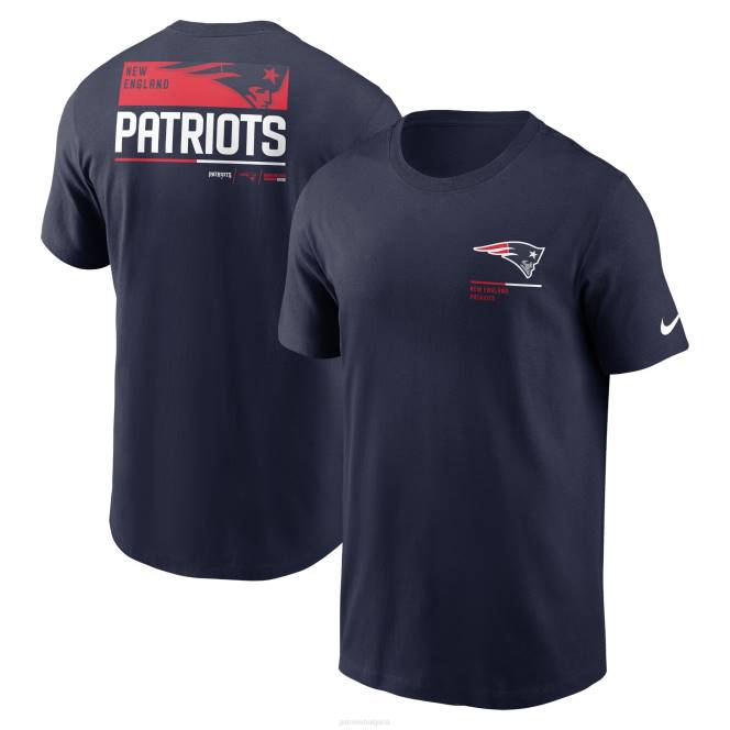 облекло Patriots Jersey наклонена тениска nike navy team мъже T8TH1805