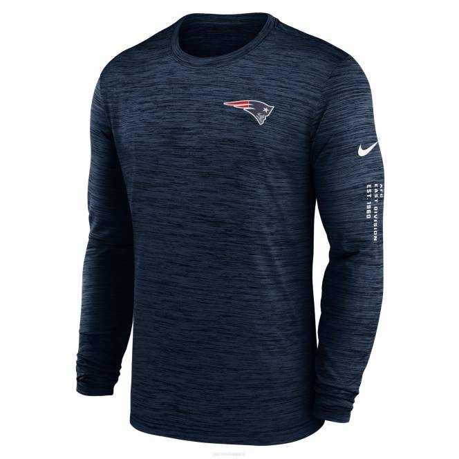 облекло Patriots Jersey тениска с дълъг ръкав nike navy velocity мъже T8TH1849