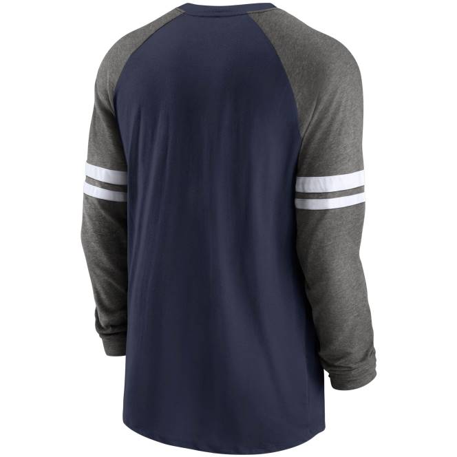 облекло Patriots Jersey nike тениска с дълъг ръкав в синьо/въглено изпълнение raglan мъже T8TH2056
