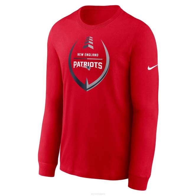 облекло Patriots Jersey тениска с дълъг ръкав nike red icon legend мъже T8TH1888