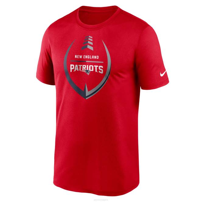 облекло Patriots Jersey Тениска за изпълнение на nike red icon legend мъже T8TH1992