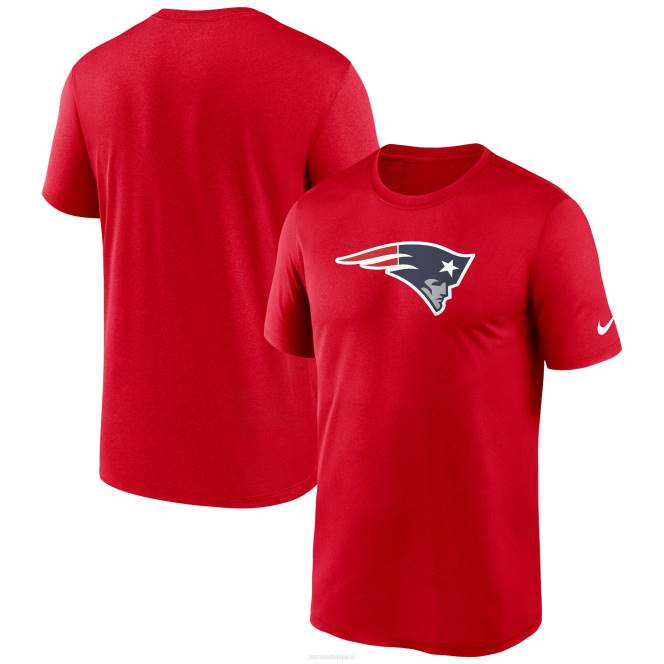облекло Patriots Jersey Тениска за изпълнение с лого на nike red legend мъже T8TH1835