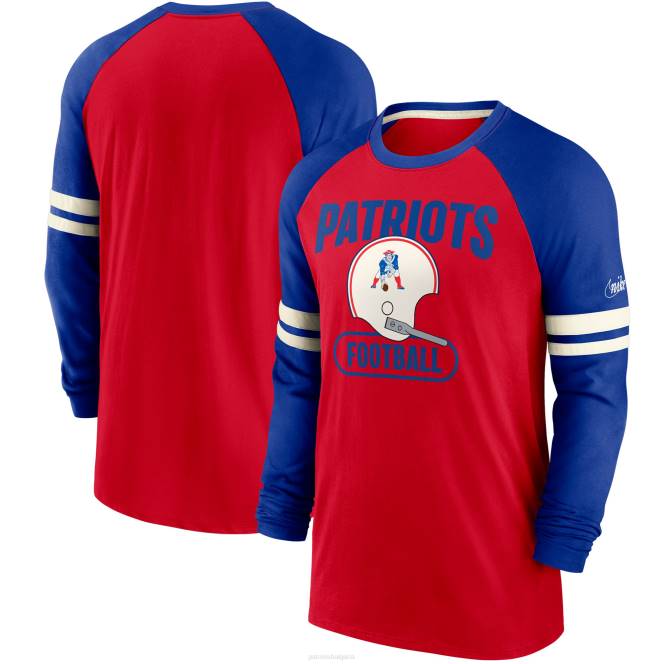 облекло Patriots Jersey тениска с дълъг ръкав nike red/royal throwback raglan мъже T8TH1852