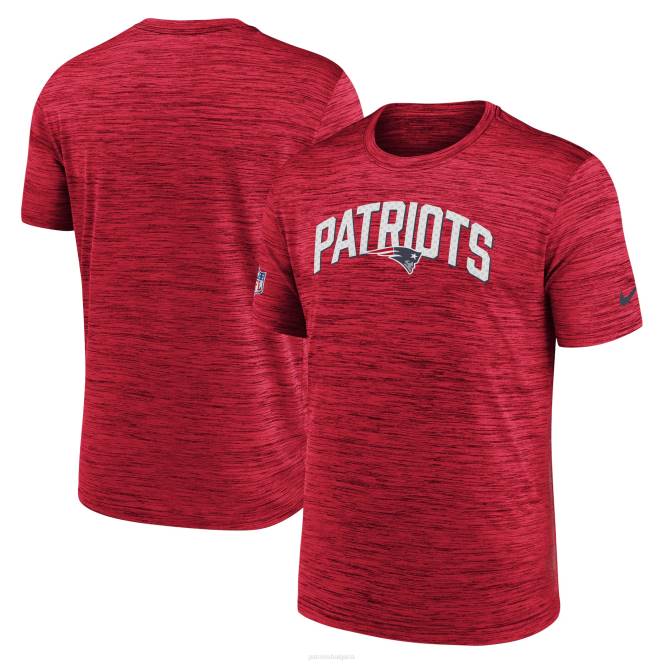 облекло Patriots Jersey червена тениска nike sideline velocity athletic stack performance мъже T8TH1839