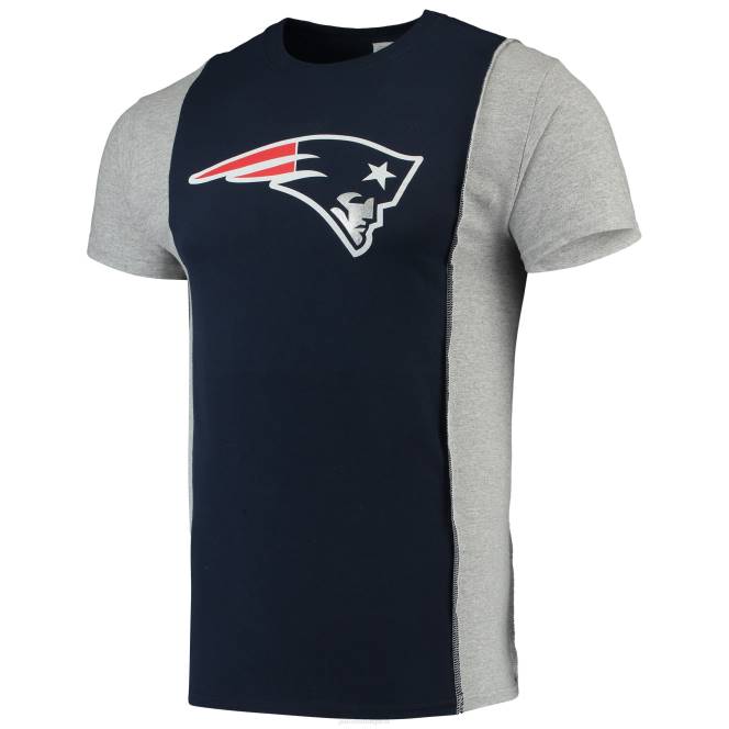 облекло Patriots Jersey refried apparel тъмносиня/сива тениска с устойчива преработена тениска мъже T8TH2057