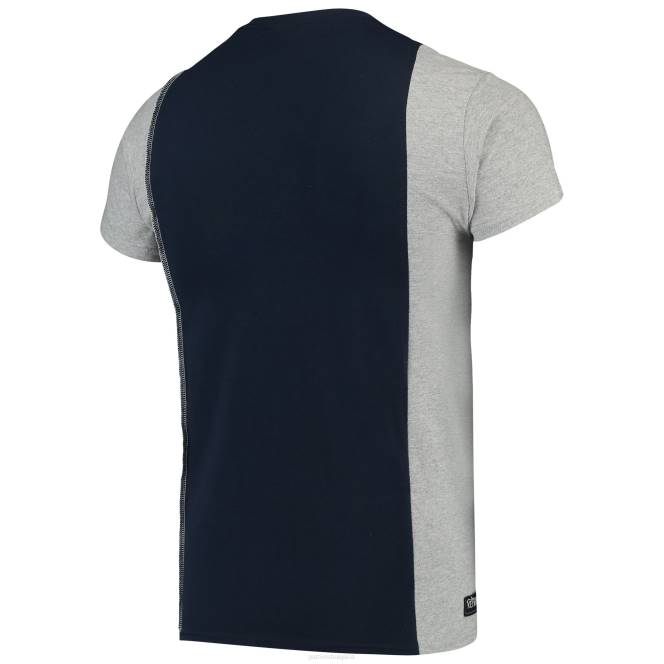 облекло Patriots Jersey refried apparel тъмносиня/сива тениска с устойчива преработена тениска мъже T8TH2057