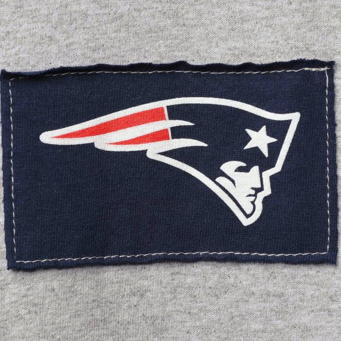 облекло Patriots Jersey refried apparel тениска с дълги ръкави с устойчив ъгъл на хедър сиво мъже T8TH2060
