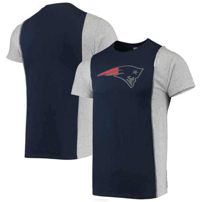 облекло Patriots Jersey refried apparel тъмносиня/сива устойчива тениска с крака мъже T8TH2066