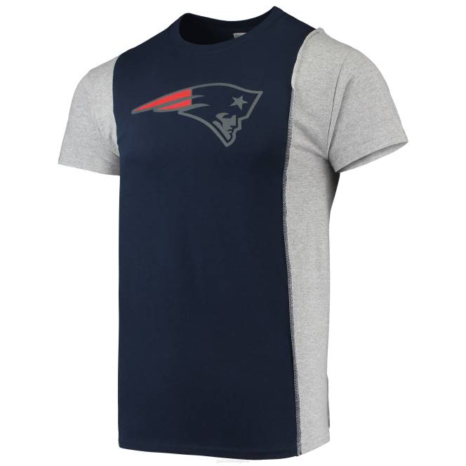 облекло Patriots Jersey refried apparel тъмносиня/сива устойчива тениска с крака мъже T8TH2066