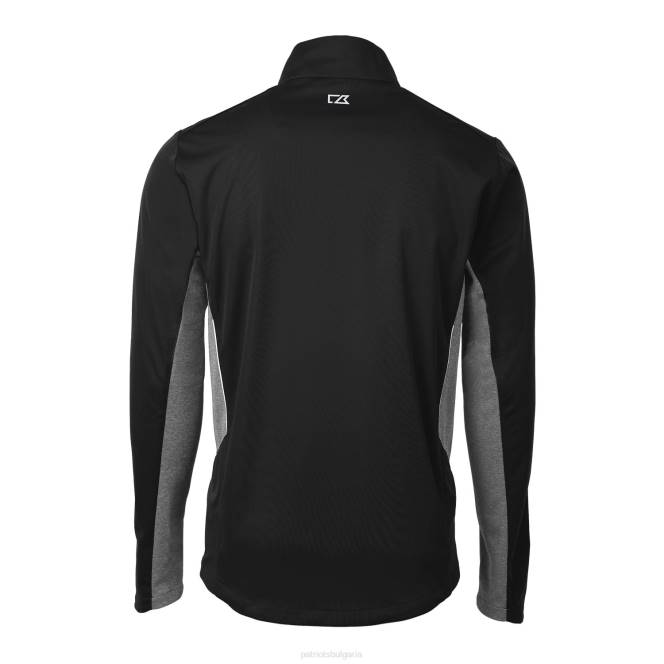 облекло Patriots Jersey cutter & buck black throwback logo navigate softshell голямо и високо яке с пълен цип мъже T8TH2085