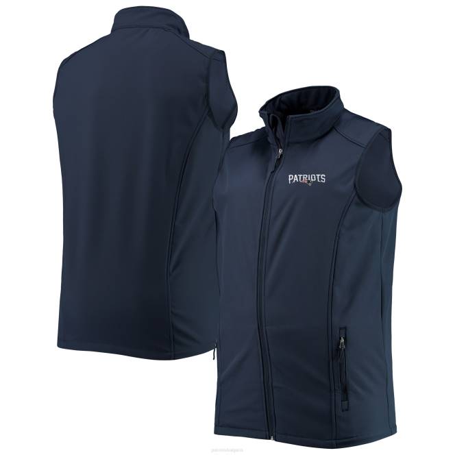 облекло Patriots Jersey dunbrooke navy big & tall archer softshell жилетка с пълен цип мъже T8TH2097