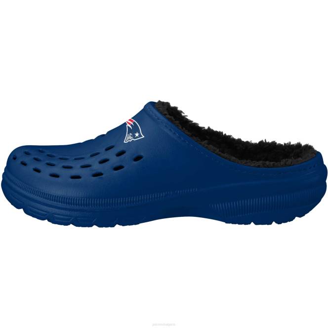 обувки Patriots Jersey foco navy голямо лого, подплатено от шерпа чехли за сабо мъже T8TH100